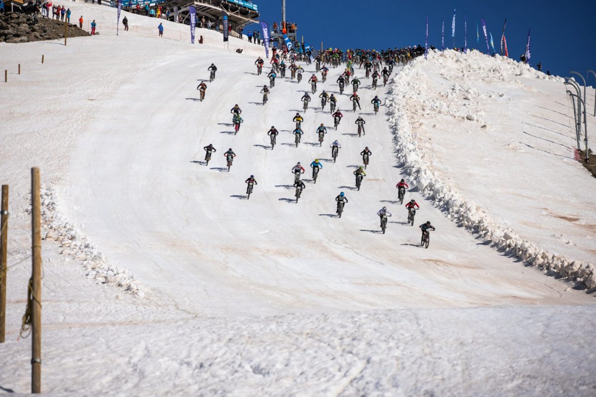 Megavalanche - Départ depuis le Pic Blanc