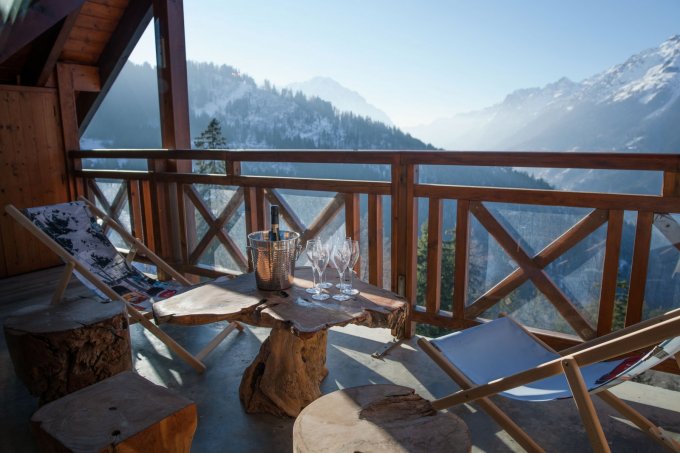 Balcon avec vue panoramique