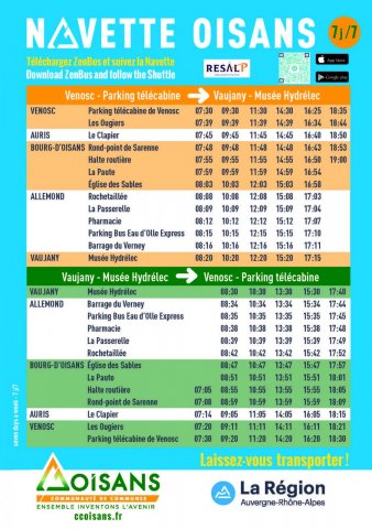 Navette Oisans_Le Bourg-d&rsquo;Oisans