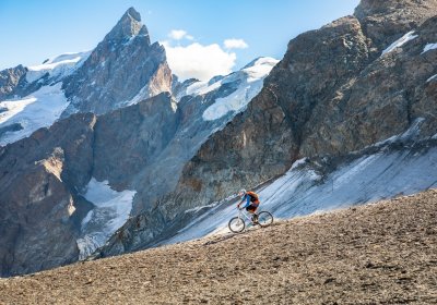 VTT aux Téléphériques avec MTB école de VTT la Grave