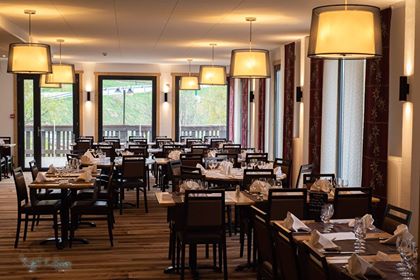 La salle de restaurant récemment rénovée – Hôtel le Faranchin à Villar d’arène